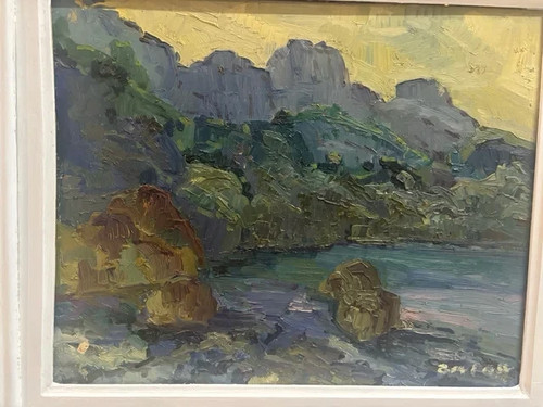 Tableau ancien huile - tableau, paysage