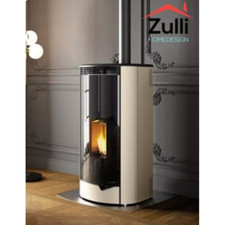 MARIANNE 9 PRO 2 CANALISABLE ACIER PERLE POÊLE À PELLETS ECOFIRE PALAZZETTI