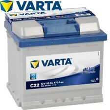 VARTA C22 12V 52AH 470A EN Blue Dynamic Car Battery - Positive Right