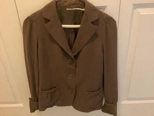 Vtg max studio brown button - vtg,