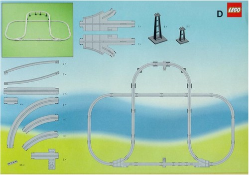 Lego train rails - lego®, 9v