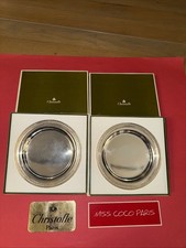 PAIRE  BOUTEILLE PAIRE 15CM CHRISTOFLE MALMAISON TRÈS BEL ÉTAT METAL ARGENTE