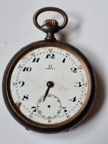 Montre poche oméga acier - poche,