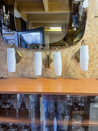 Lampe applique opaline vintage - lampe,