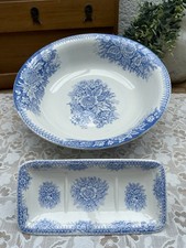 Ancienne Bassine de Toilette + Porte-savon Sainte Amandinoise Modèle Jardinière