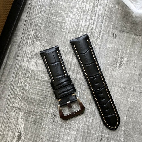 Noir bracelet montre cuir - bracelet,