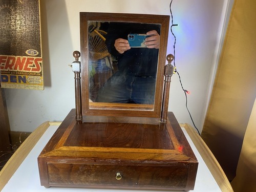 Ancien miroir barbier - miroir, /