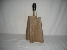CULPTED STONE LAMP BASE - with signature to decipher - design 70