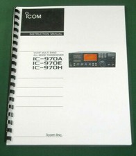 Icom IC-970A/E/H Instruction