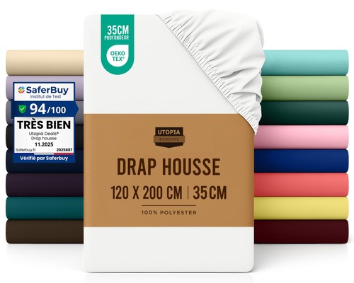 Drap housse blanc - drap, blanc,