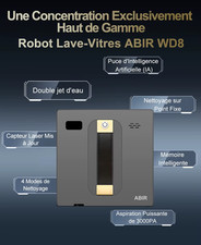 LAVE VITRE ELECTRIQUE NETTOYEUR INTELLIGENT ABIR WD8 DOUBLE PULVERISATION NEUF