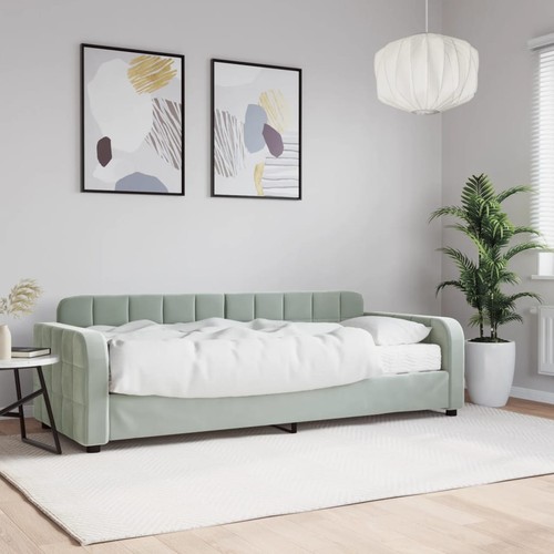 Lit jour gris clair - clair, 80x200