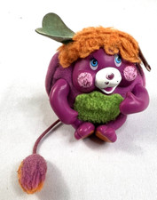 Vintage 1985 Mattel Pocket Popples Purple "Pancake" Popple Plush Soft Toy Mini