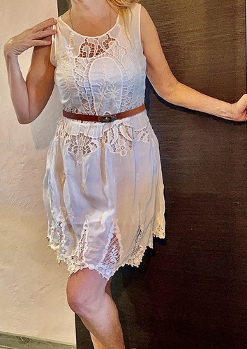 Robe zara blanche dentelle - zara,
