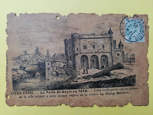 Old postcard style - , parchment