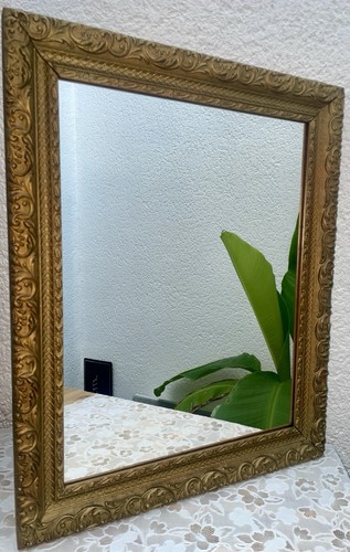 Miroir ancien doré - , bois