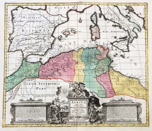 Carte afrique du nord - de, l'afrique