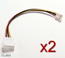 2x Adaptateur Molex Male / FDD Femelle -Molex to Floppy Drive Female Power Cable