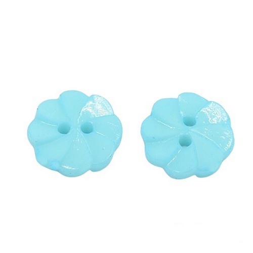 Boutons acrylique bleu - acrylique,