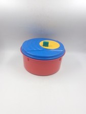 Vintage Plastic Multicolor Pop Design Salad Spinner 80s No Memphis