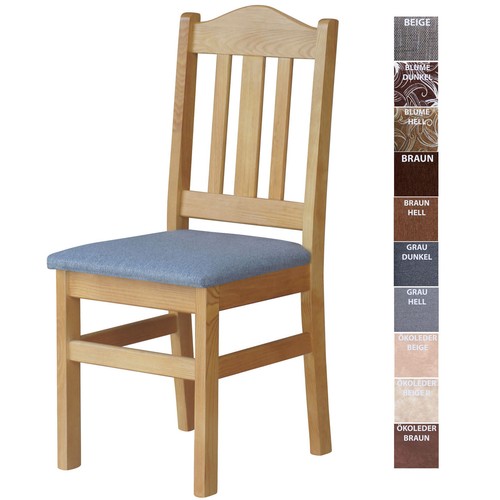 Chaise rembourrée aulne - ,