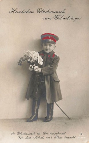 Carte postale anniversaire ww1 - postale,