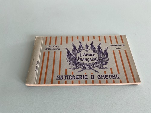 Carnet cpa artillerie a - artillerie,