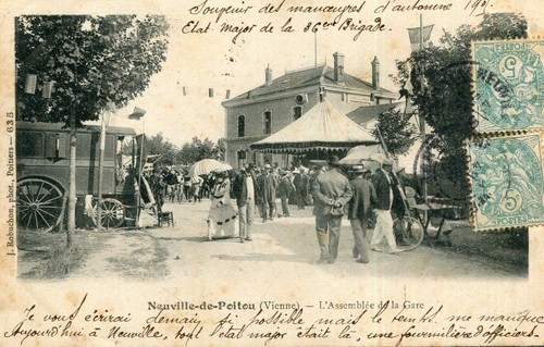 Carte neuville poitou - neuville, du