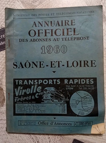 Annuaire telephonique ptt - annuaire,