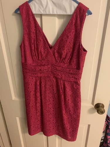 Trina turk fuschia lace dress - turk,