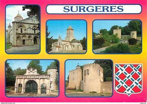 Postcard surgères - -,