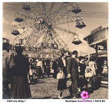 FÊTE FORAINE SAINT-GERMAIN, 1950,  MANÈGE GRANDE ROUE, MÉTIER FORAIN  -R83