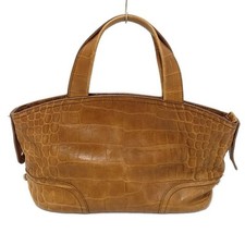 Auth FURLA - Brown Leather Handbag