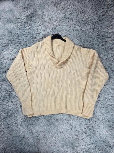 Pull aran vintage - aran, Écru