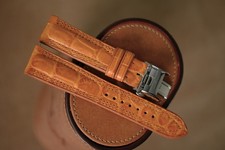 Handmade light bown Longines strap Longines band size 21 (or any size 22 21 20 )