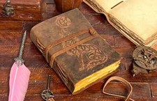 Journal en cuir de loup