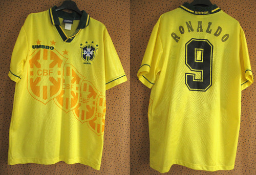 Maillot bresil umbro - maillot, ronaldo