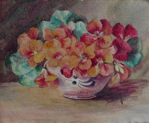 Aquarelle fleurs nature morte - fleurs,