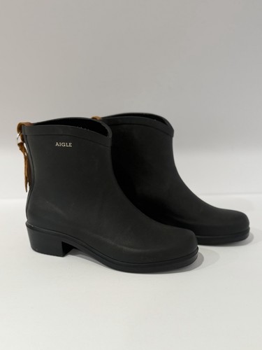 Aigle black brown rubber - aigle,