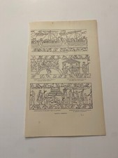 Bayeux Tapestry Norman Conquest of England in 1066 Hastings c. 1892 Print