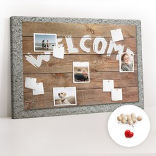 Tableau en liège Pour les notes Tableau d'affichage 120x80 Panneau de bienvenue