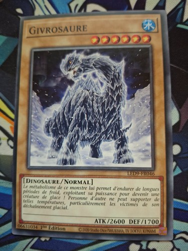 Carte oh givrosaure - carte, yu-gi-oh