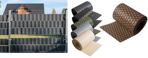 Bande brise vue rotin - brise-vue,