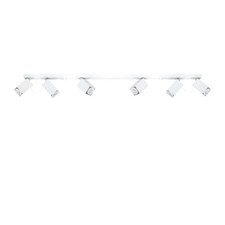 Plafonnier Acier Blanc GU10 6