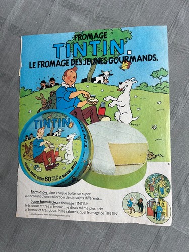 Hergé tintin page - hergé, fromage