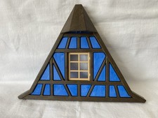 Playmobil gable roof window blue house half-timbered medieval castle 70958