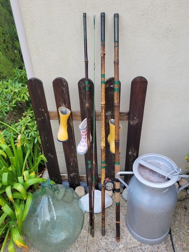 Canne pêche bambou - à,