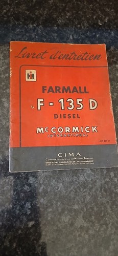 Livret entretien farmall - d'entretien,