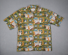 Reyn Spooner Guy Buffet Shirt Mens Large Yellow Button Up Ecole De Cuisine Tiki