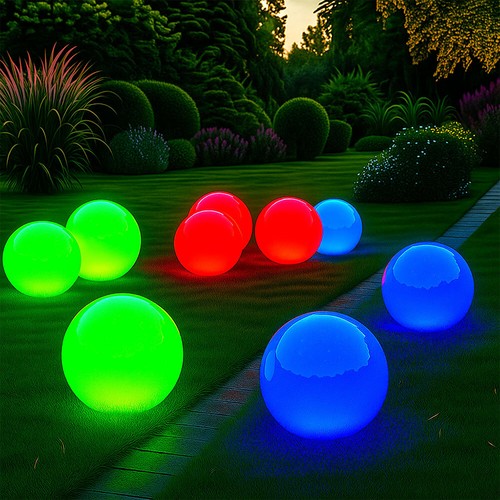 Lampe boule jardin - boule,